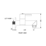 Bib Cock with Flange 2