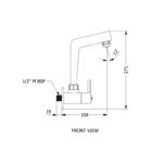 Gracia sink cock long flange 1