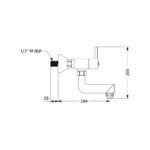 Gracia wall mixer non telephonic 1