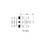 Gracia Wall mixer L bend 2