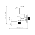 Angle Cock 2 in 1 with Flange & Silicon Seal