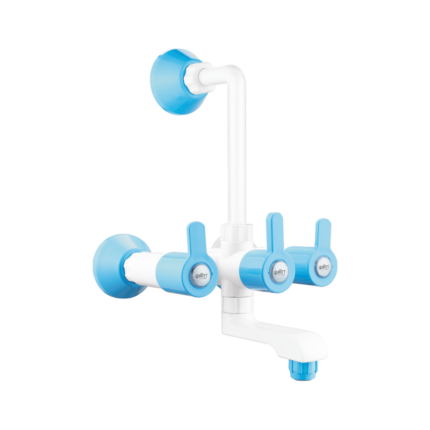 Wall Mixer with ‘L’ Bend Blue Galaxy