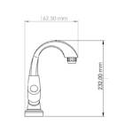 Mars Centre Hole Basin Mixer