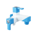 2 in 1 Bib Cock with Flange & Silicon Seal