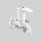 Mars White Bib Cock with Flange & Silicon Seal