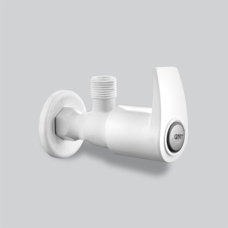 Mars White Angle Cock with Flange & Silicon Seal