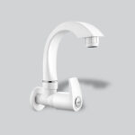 Mars White Sink Cock with Flange & Silicon Seal