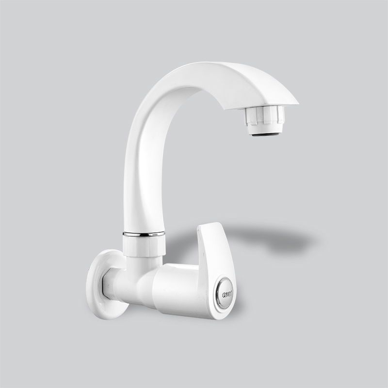 Mars White Sink Cock with Flange & Silicon Seal