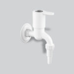 Garden Tap with Flange & Silicon Seal White