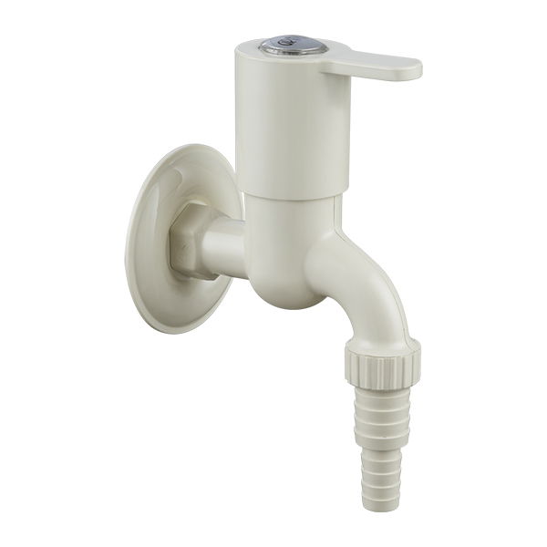 Garden Tap with Flange & Silicon Seal Ivory