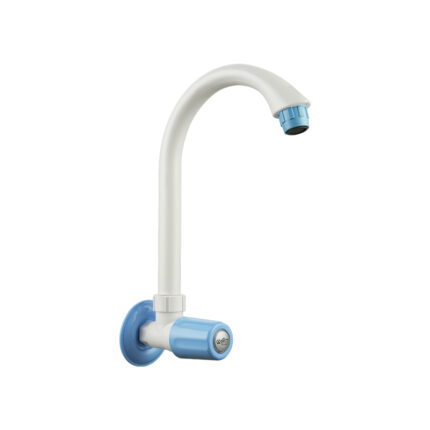 Sink Cock Long Spout Blue