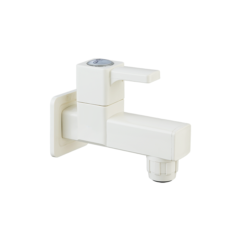 Bib Cock with Flange & Silicon Seal Ivory