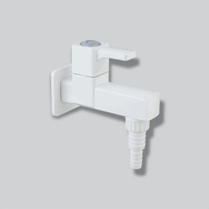 Washing Machine Tap with 4 Connectors White