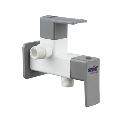 Angle Cock 2 in 1 with Flange & Silicon Seal Venus Grey