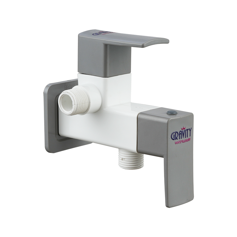 Angle Cock 2 in 1 with Flange & Silicon Seal Venus Grey