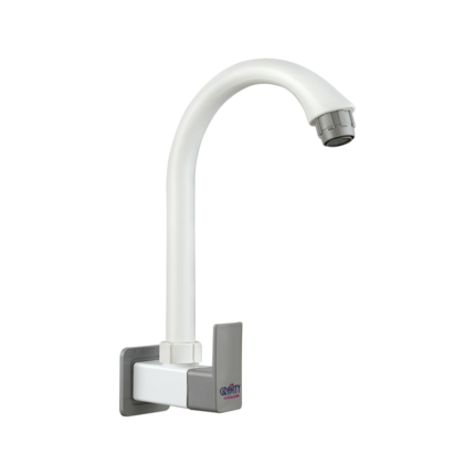 Venus Grey Sink Cock Long Spout with Flange & Silicon Seal