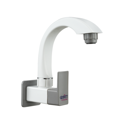Venus Grey Sink Cock with Flange & Silicon Seal