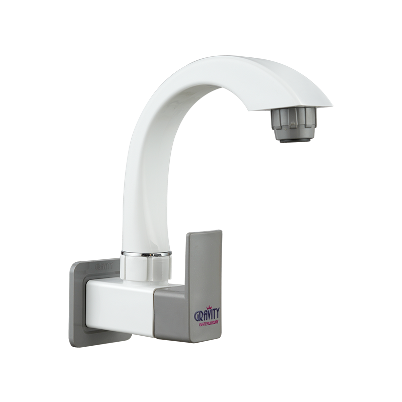 Venus Grey Sink Cock with Flange & Silicon Seal